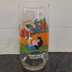 Camp Snoopy Collection Glass. 